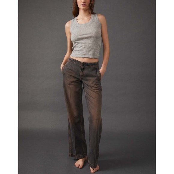 NWOT Free People Castella Low Rise Jeans / Back Alley Blue - Picture 2 of 8